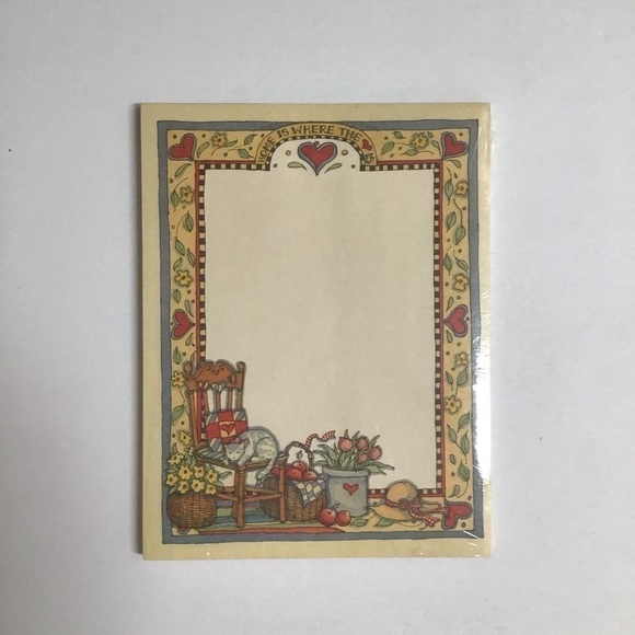 Susan Winget 1992 Napping Cat Note Pad by NEW 5x7 Stationery Main Street Press - Picture 9 of 9